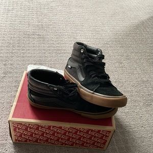 Vans Filmore Hightop Skate Shoes, Black & Brown, Size 8 Men’s